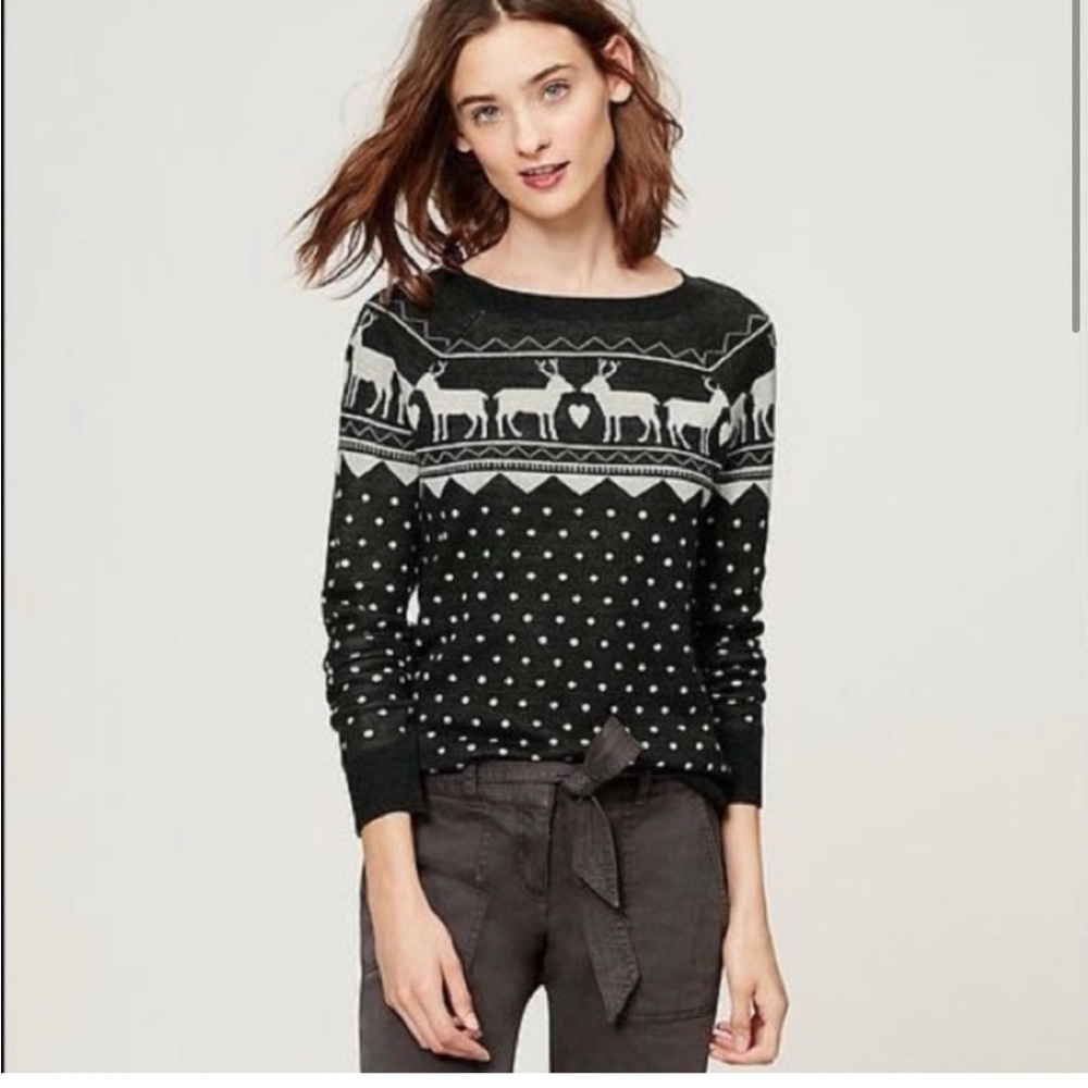 Loft Reindeer Sweater - Picture 1 of 5
